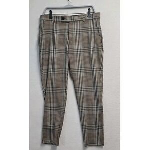 Boohoo Man Mens Size 32X26 Skinny Fit Dress Pants Plaid Geometric Inseam Altered